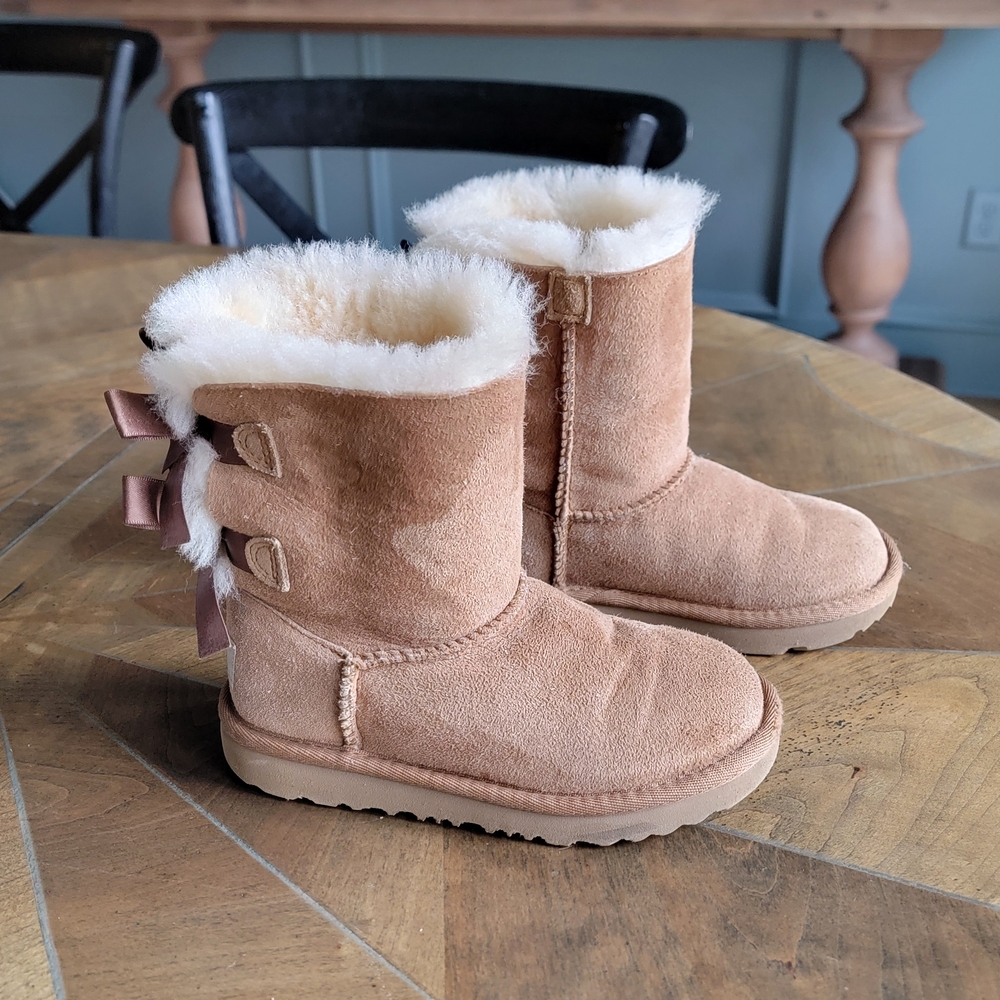 UGG Tan Kids Boots with Bows